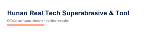 Hunan Real Tech Superabrasive and Tool