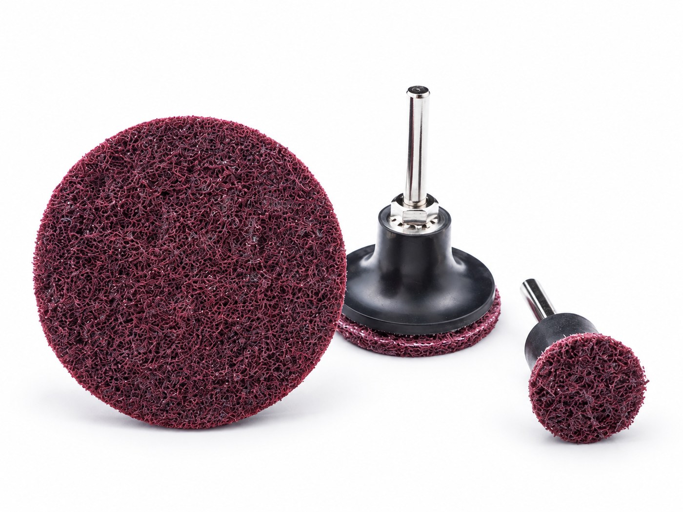 Quick-change non-woven surface conditioning discs and holders