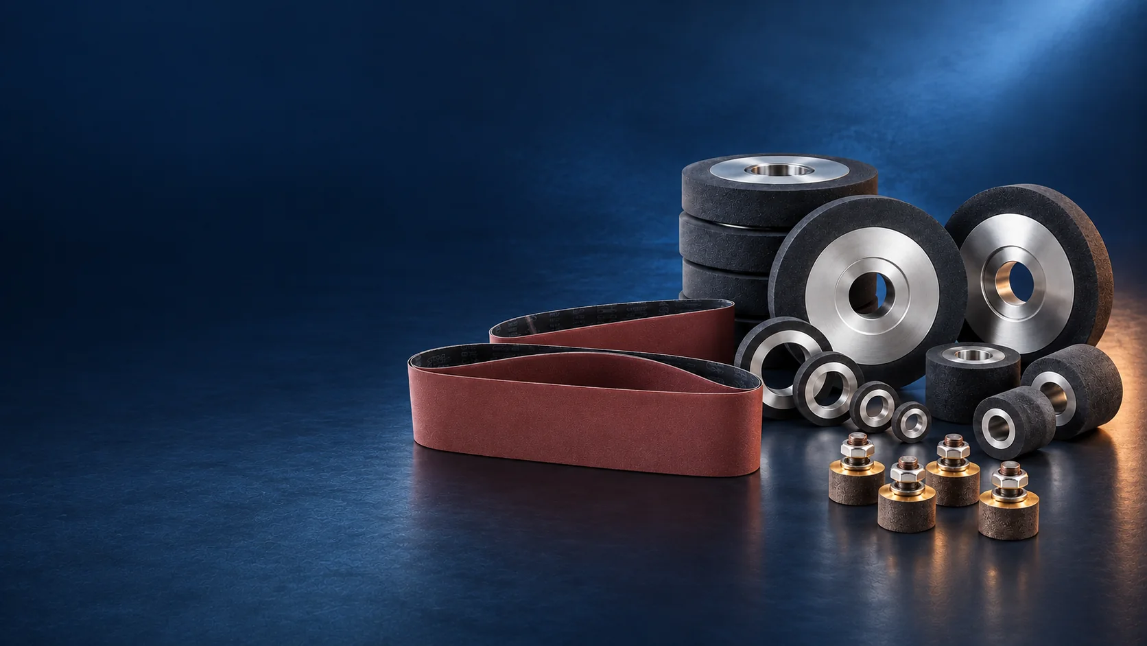 Custom sanding belts, CBN grinding wheels and diamond mounted grinding points