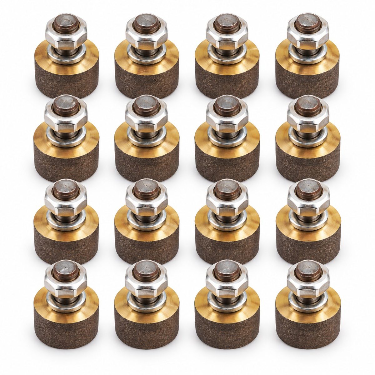 Diamond mounted polishing head set