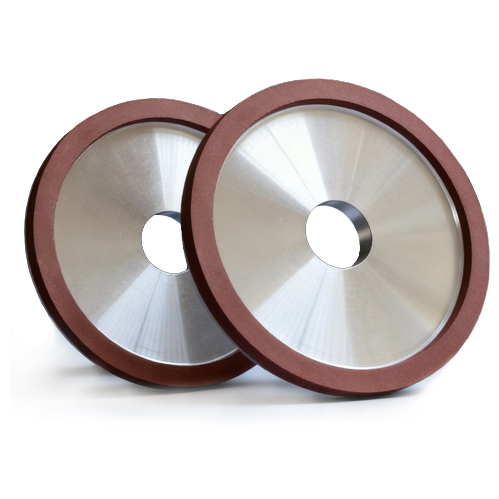 Two resin-bond diamond dish grinding wheels for precision tool grinding