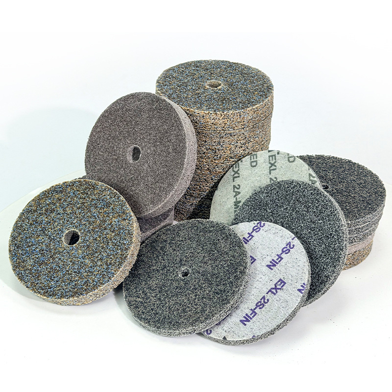 Abrasive products for stainless steel surface finishing