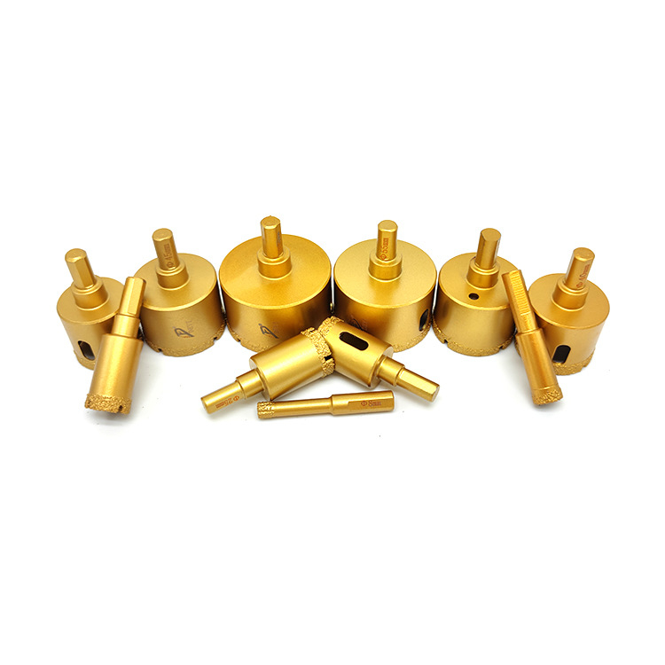 Vacuum-brazed diamond hole saws in multiple diameters