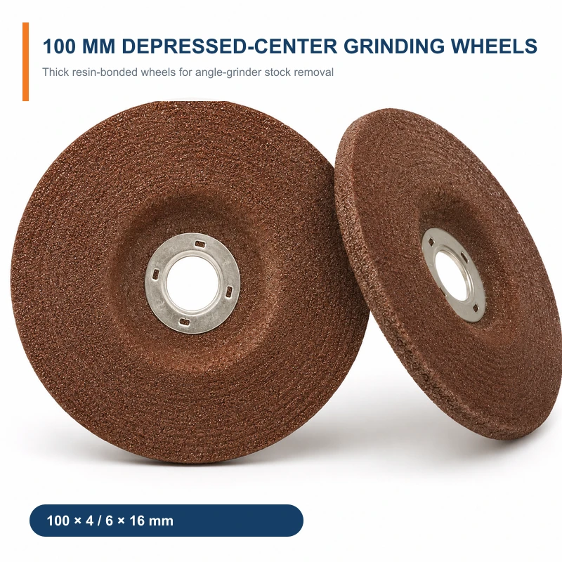 WW-DGW100 depressed-center grinding wheels for angle-grinder stock removal